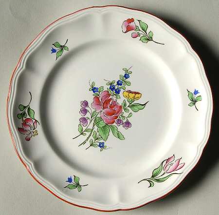 Old Strasbourg (Off White Background) Salad Plate
