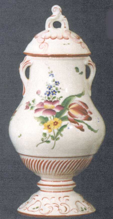 Old Strasbourg (Off White Background) Apothecary Jar & Lid