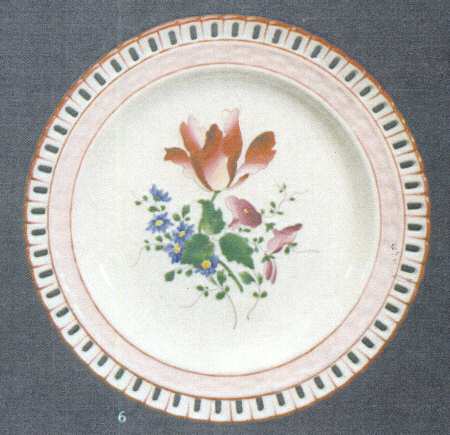 Old Strasbourg (Off White Background) Pierced Edge Dinner Plate