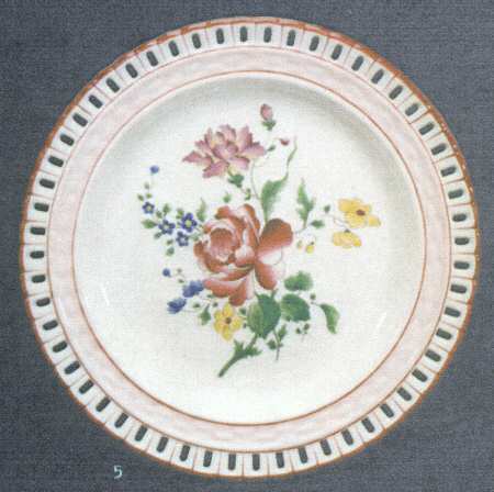 Old Strasbourg (Off White Background) Pierced Edge Dinner Plate