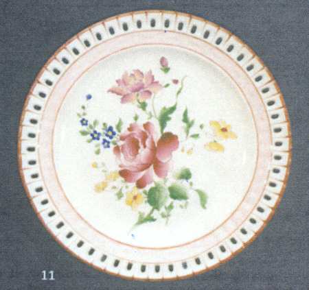 Old Strasbourg (Off White Background) Pierced Dessert/Pie Plate