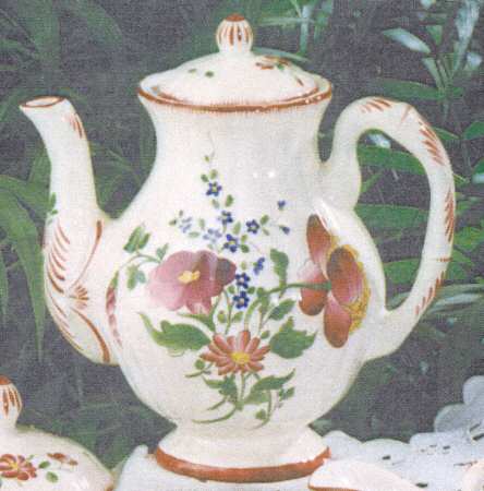 Old Strasbourg (Off White Background) Coffee Pot & Lid