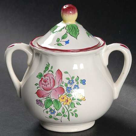 Old Strasbourg (Off White Background) Sugar Bowl & Lid