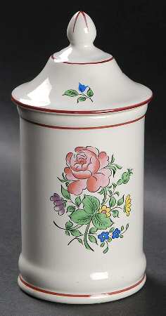 Old Strasbourg (Off White Background) Cotton Ball Jar and Lid