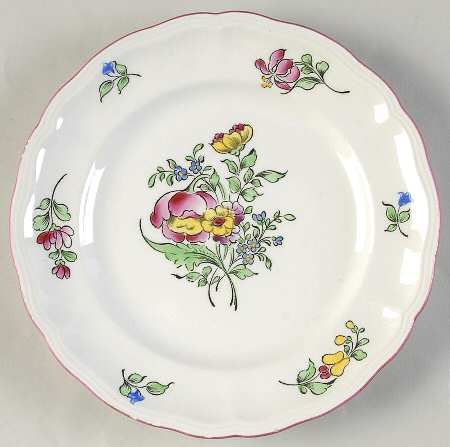 Old Strasbourg (Off White Background) Salad Plate