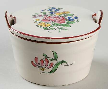 Old Strasbourg (Off White Background) Butter Tub & Lid