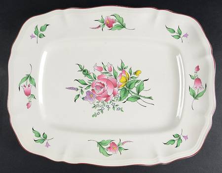 Old Strasbourg (Off White Background) 16" Rectangular Serving Platter