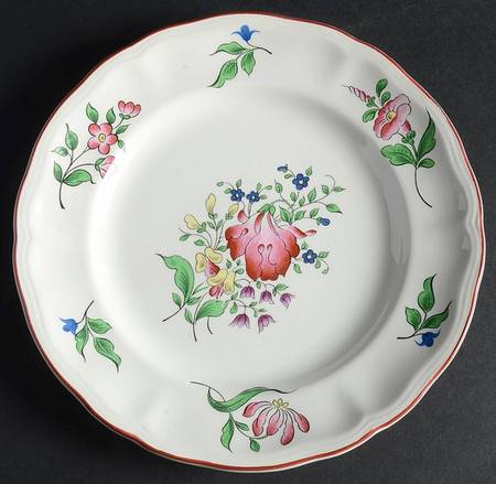 Old Strasbourg (Off White Background) Salad Plate