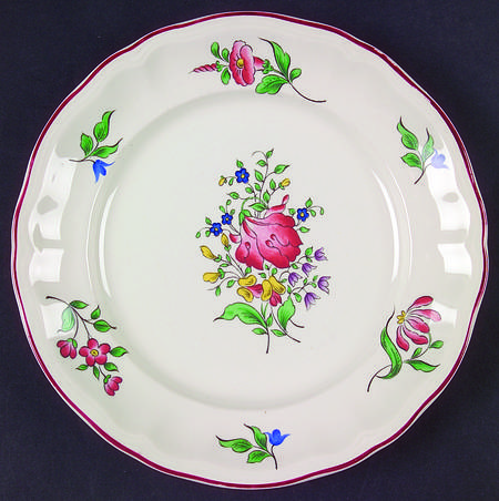 Old Strasbourg (Off White Background) Salad Plate