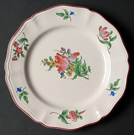 Old Strasbourg (Off White Background) Salad Plate