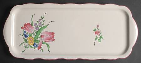 Old Strasbourg (Off White Background) Large Sandwich Tray