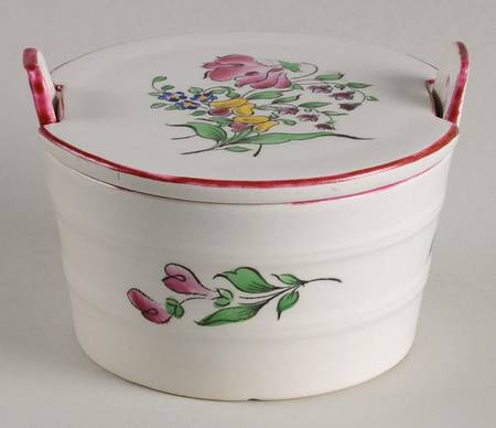 Old Strasbourg (Off White Background) Butter Tub & Lid