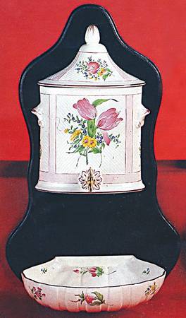 Old Strasbourg (Off White Background) Lid for 2 Pc Pot de Creme