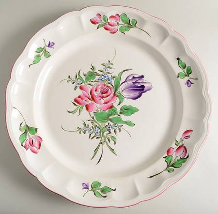 Old Strasbourg (Off White Background) 15" Chop Plate (Round Platter)