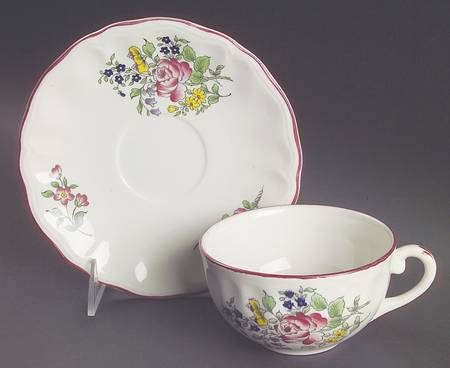 Old Strasbourg (Off White Background) Breakfast Cup & Saucer Set
