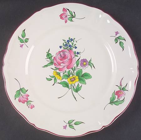 Old Strasbourg (Off White Background) 12" Chop Plate (Round Platter)