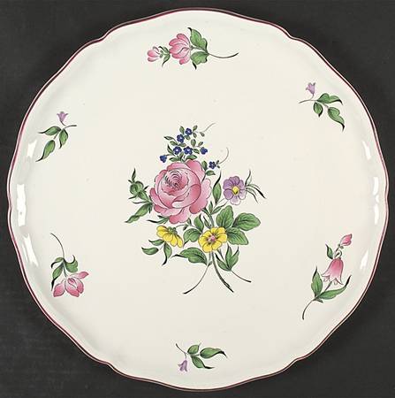 Old Strasbourg (Off White Background) Pie Serving Plate