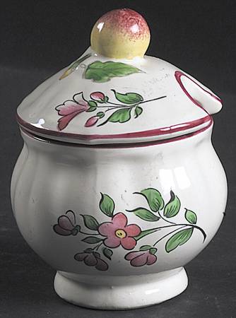 Old Strasbourg (Off White Background) Mustard Jar & Lid