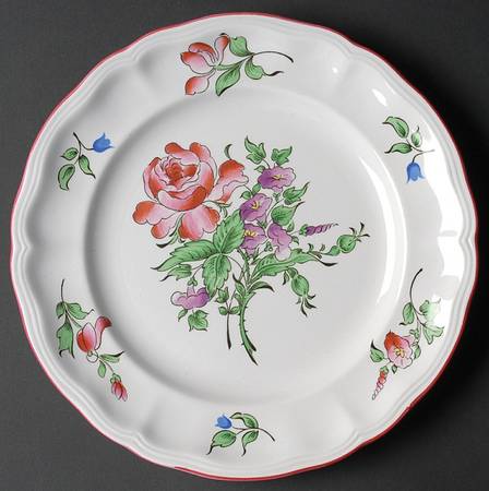 Old Strasbourg (Off White Background) Luncheon Plate