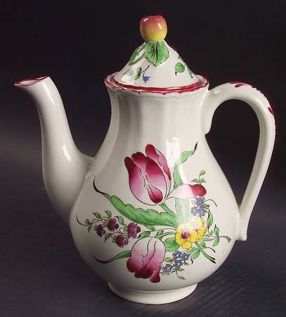 Old Strasbourg (Off White Background) Small Coffee Pot & Lid