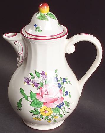 Old Strasbourg (Off White Background) Small Coffee Pot & Lid