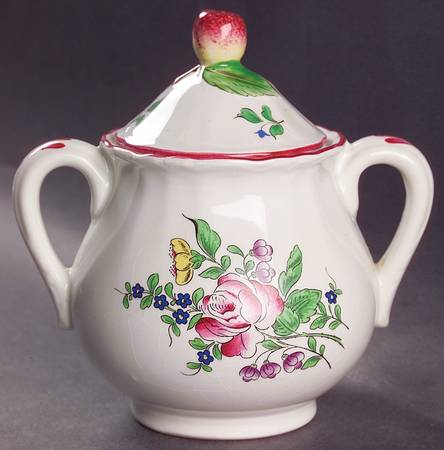 Old Strasbourg (Off White Background) Sugar Bowl & Lid