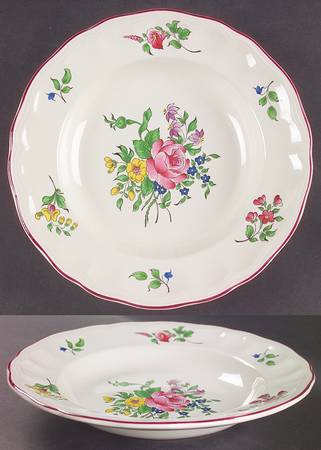 Old Strasbourg (Off White Background) Large Rim Soup Bowl