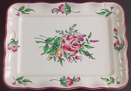 Old Strasbourg (Off White Background) 13" Rectangular Serving Platter