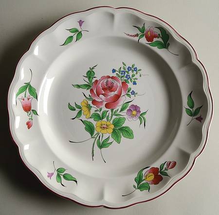 Old Strasbourg (Off White Background) 11" Chop Plate (Round Platter)