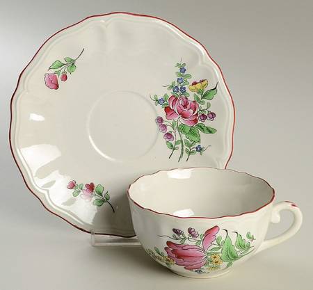 Old Strasbourg (Off White Background) Breakfast Cup & Saucer Set