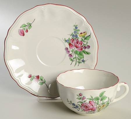 Old Strasbourg (Off White Background) Breakfast Cup & Saucer Set