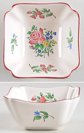 Old Strasbourg (Off White Background) 4" Square Dish
