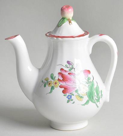 Old Strasbourg (Off White Background) Mini Coffee Pot & Lid