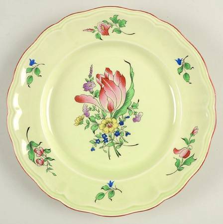 Old Strasbourg (Green Background) Dinner Plate