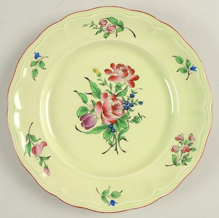 Old Strasbourg (Green Background) Dinner Plate