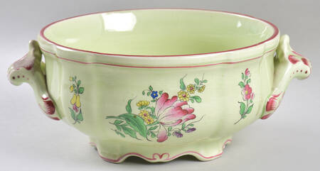 Old Strasbourg (Green Background) Round Vegetable No Lid