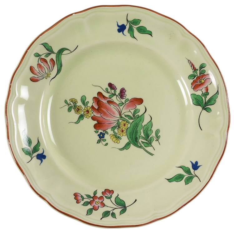 Old Strasbourg (Green Background) Salad Plate