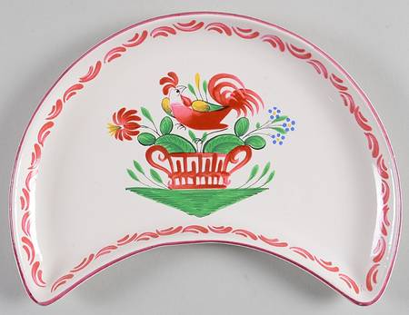 Chanteclerc Red Crescent Salad Plate