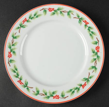 Holiday Garland Salad Plate