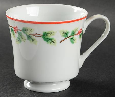 Holiday Garland Footed Cup