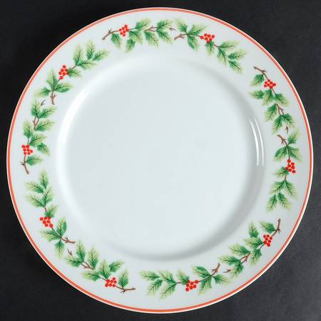 Holiday Garland Dinner Plate