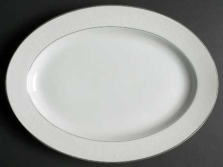 Alencon 14" Oval Serving Platter