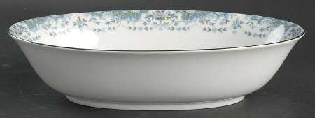 Blue Madeira 10" Oval Vegetable Bowl