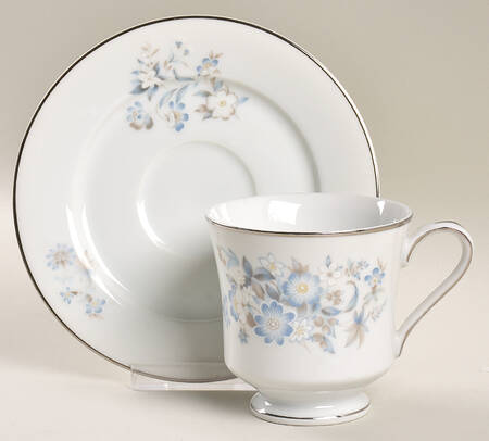 Evening Breeze Footed Cup & Saucer Set