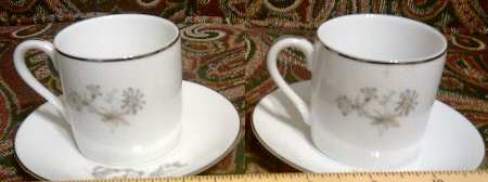 Evening Breeze Flat Demitasse Cup & Saucer Set