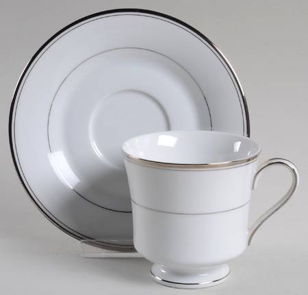 Serenity Footed Cup & Saucer Set