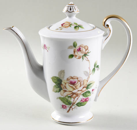 Golden Rose Mini Coffee Pot & Lid