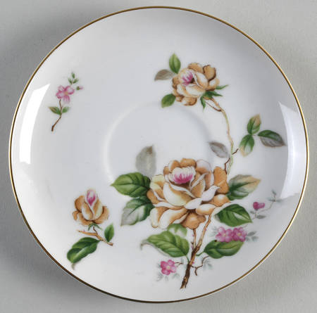 Golden Rose Saucer
