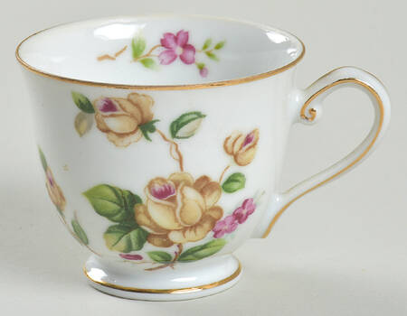 Golden Rose Footed Demitasse Cup