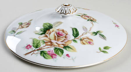 Golden Rose Lid for Round Vegetable